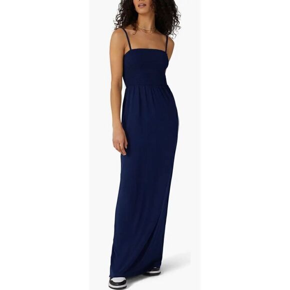 Favorite Daughter The Apartment Smocked Maxi Dress in Navy NWT Size XL - Picture 1 of 8